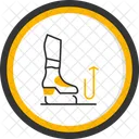 Pietiner Chaussure Taper Tamponner Pas Pietiner Ecraser Fouler Bruit Sourd Marteler Rythme Icône
