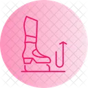 Pietiner Chaussure Taper Tamponner Pas Pietiner Ecraser Fouler Bruit Sourd Marteler Rythme Icône