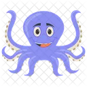 Poulpe Poulpe De Dessin Anime Poisson Icône