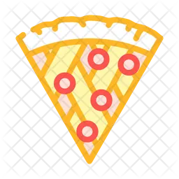 Trozo de pizza  Icono