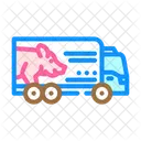 Pig Transport Truck Icon
