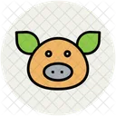 Pig Animal Face Icon