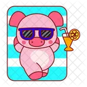 Animal Piggy Money Icon