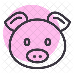 Pig Icon Of Colored Outline Style Available In Svg Png Eps Ai Icon Fonts