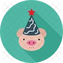 Pig Head Piggy Icon