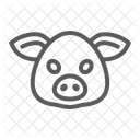Pig Pork Face Icon