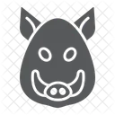 Boar Pig Face Icon