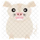 Fat Pig Pigs Piglet Icon