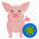 돼지 매개 바이러스  아이콘