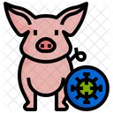 돼지 매개 바이러스  아이콘