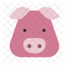Pig Face Pig Animal Icon