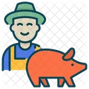 돼지 농부  아이콘