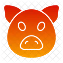 Pig Head Piggy Head Pig Face Icon