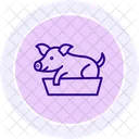 Pig Feeding Box Icon