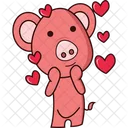 Pig In Love  Icon