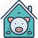 Pig In Pigsty Pig Boar Icon