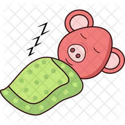 Pig Sleep  Icon
