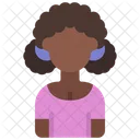 Pig Tails Girl Icon