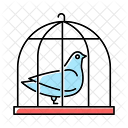 Pigeon In Cage Icon
