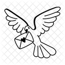 Pigeon Message Letter Envelope Icon