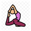 Pigeon Pose Eka Icon