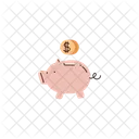Financial Savings Piggy Icon