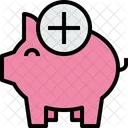 Piggy Bank Add Icon