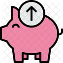 Piggy Bank Arrow Icon