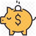 돼지 저축 투자 아이콘