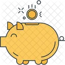 돼지 은행업 펀드 아이콘