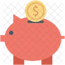 돼지 은행 현금 아이콘