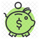 돼지 은행 은행업 아이콘
