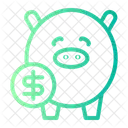 Piggy Bank Coin Money Icon