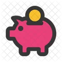 Piggy Bank Save Money Cost Saving Icon