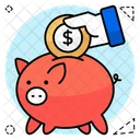 Piggy Bank Penny Bank Money Accumulation Icon