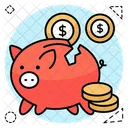 Piggy Bank Penny Bank Money Accumulation Icon