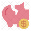 Piggy Bank Saving Money Icon