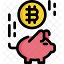 Piggy Bank Bitcoin Icon