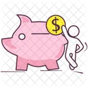 Piggy Bank Money Savings Piggy Moneybox Icon