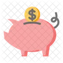 Piggy Bank Savings Investment Icon
