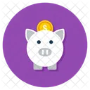 Piggy Box Piggy Bank Money Savings Icon