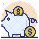 Financial Investment Piggy Bank Save Money Icon