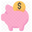 Pig Bank Saving Icône