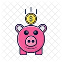 Piggy Coin Piggy Pig Icon