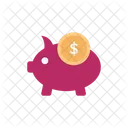 Piggy Banking Saving Icon