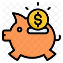 Piggy Bank Savings Money Icon