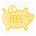 Piggy Bank Fees Icon