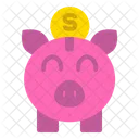 Piggy Bank Coin Icon