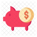 Piggy Bank Money Savings Icon