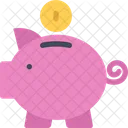 Piggy Bank Savings Money Box Icon